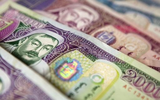 Money exchange in Mongolia