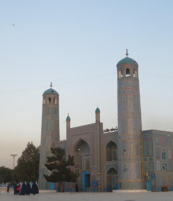 Minarets of blue mosque of Mazar-i-sharif, Mazar-e-sharif, Mazar i sharif