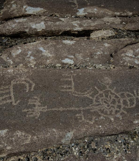 Petroglyphs at Langar