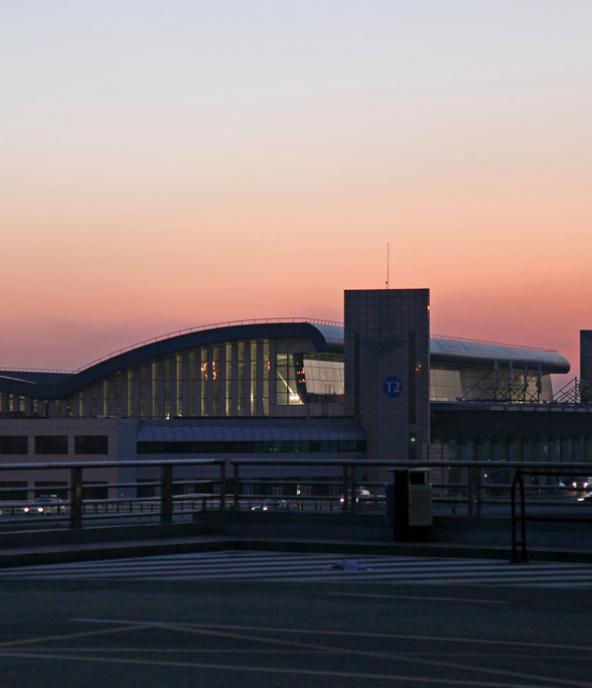 Dawn at Urumqi airport terminal 2